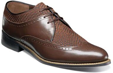 Stacy Adams Dayton 00626 - Mens 9.5 Brown Oxford Shoes D