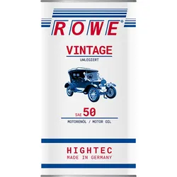 ROWE HIGHTEC VINTAGE SAE 50 UNLEGIERT 5 Liter Motorenöl für Oldtimer