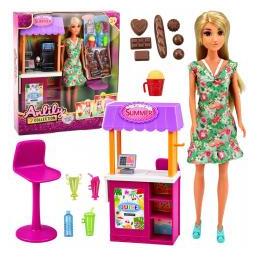 Lean Toys Anlily Verkäuferin Puppe mit Zubehörständer (71225437)