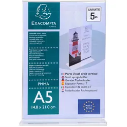 Exacompta Tischaufsteller A5 T-Form Hochformat