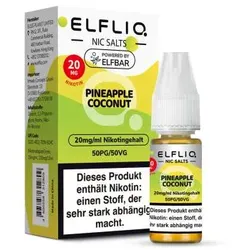 Elfbar ELFLIQ Pineapple Coconut NicSalt Liquid 10ml / 20mg