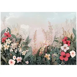 FOTOTAPETE Blumenwiese Schlafzimmer 250x175
