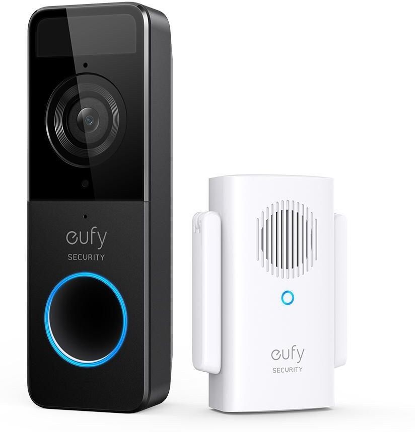Anker eufy Security Video Doorbell C210 E8220311 1080p Battery Wi-Fi Doorbell Kit with Wireless Chime, Black