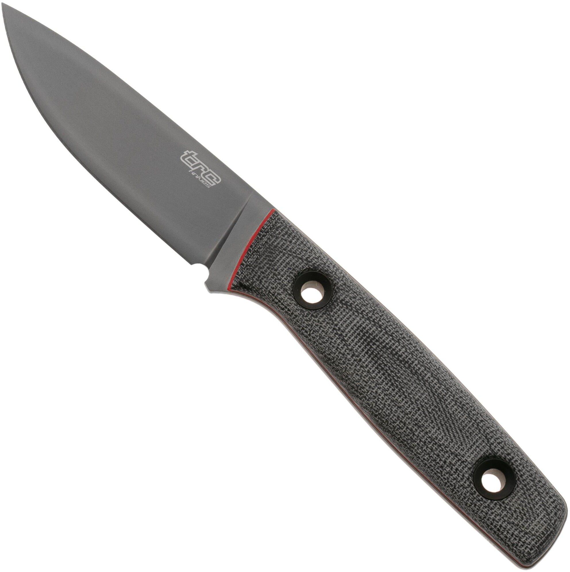 TRC Knives Classic Freedom CF-BKMI-RL, DLC Böhler M390, Black Canvas Micarta, coltello da outdoor