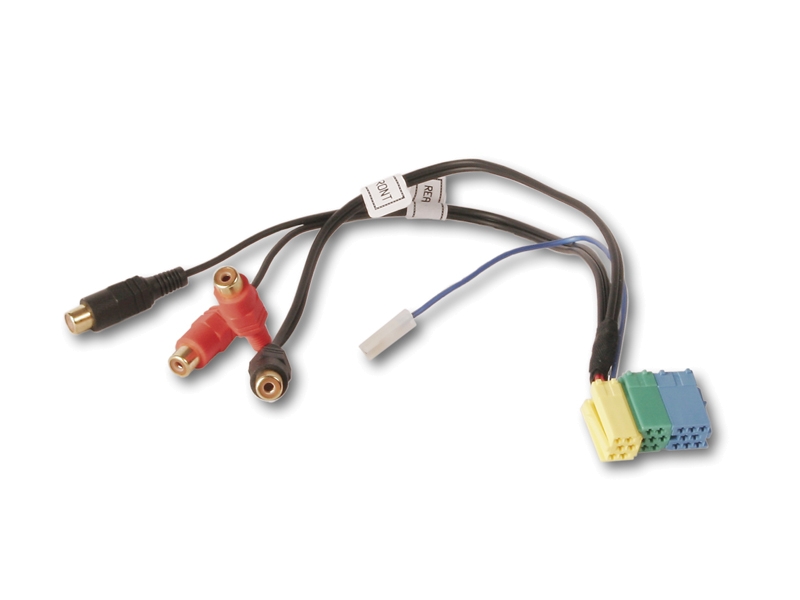 6 pol. Mini ISO-Stecker auf 4-Cinch Buchsen CHP