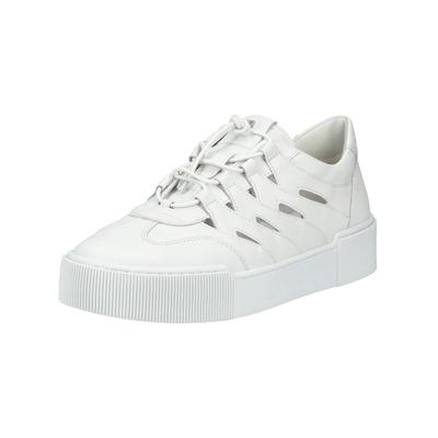Plateausneaker HÖGL "Högl Sneaker Glattleder", Damen, Gr. 39, weiß, Glattleder, Schuhe Plateausneaker