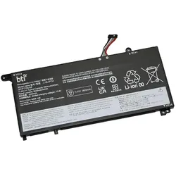 BTI L19C3PDA-BTI (3 Zellen, 3800 mAh), Notebook Akku, Schwarz