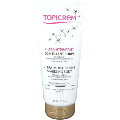 Topicrem Ultra Hydraterende Schitterende Lichaamscreme 200 ml Creme
