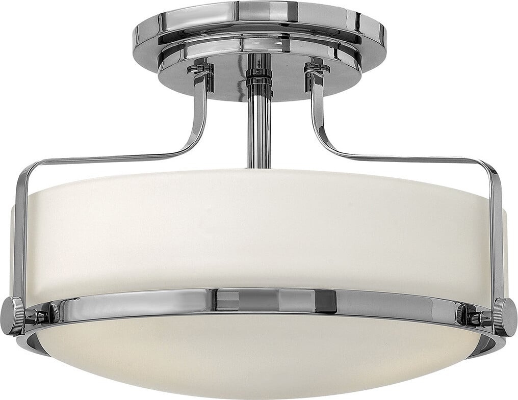 Hinkley plafondlamp, plafondmontage, gepolijst chroom