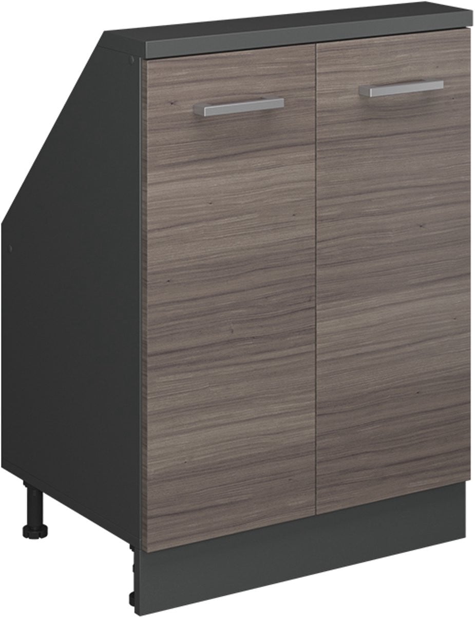 Vicco Rion Kast voor schuine wand met 2 deuren Edel grijs/antraciet