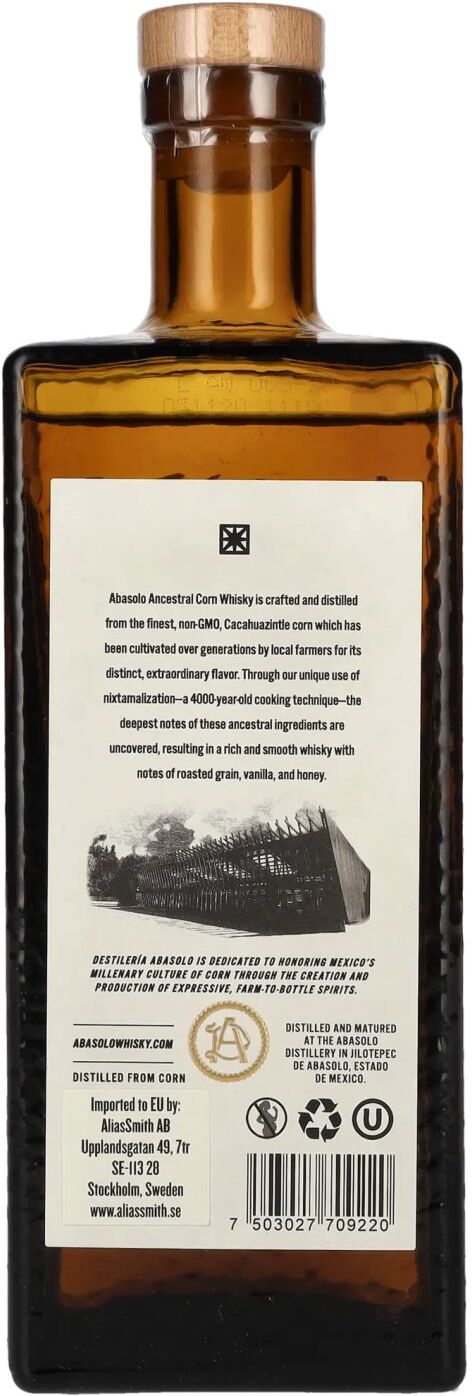 Abasolo el Whisky de México Corn Whisky 43% Vol. 0,7l