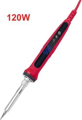 Inspired Finds PrecisionPro 80 W Digital LCD Soldering Iron Kit Adjustable Heat For Electronics & DIY 120w set1 110v Us Plug