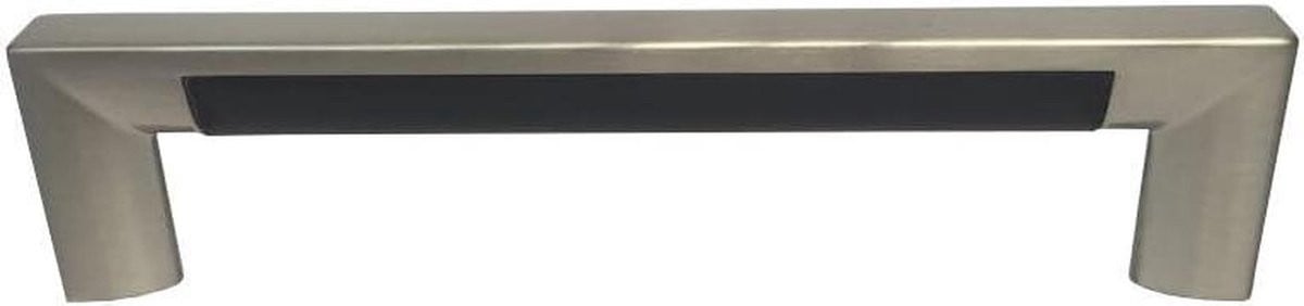 Meubelhandvat Metaal - Kastgreep Chroom - Zwart - Lengte: 135 mm