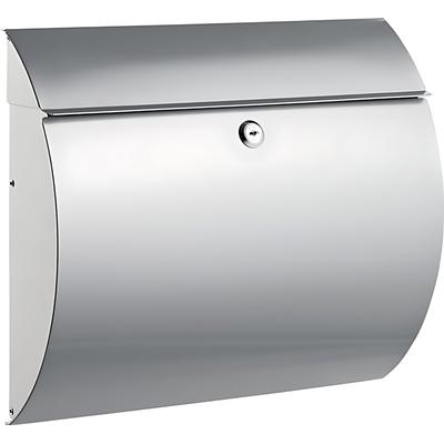 Alco Briefkasten Metall lackiert 330x120x375mm silber