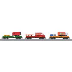 Märklin Start up aus 00740 Flachwagen AC 3 vierachsige Niederbordwagen Bauart Rlmms