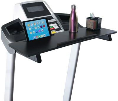 Wakeman Universal Treadmill Desk Attachment for Laptop, Tablet, or Phone with Cupholder, Black