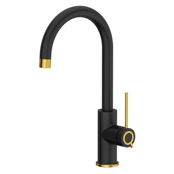Q Company Küchenarmatur JODIE Q LINE SLIM 3623511 BLMPVDG1, mattschwarz (84818011)