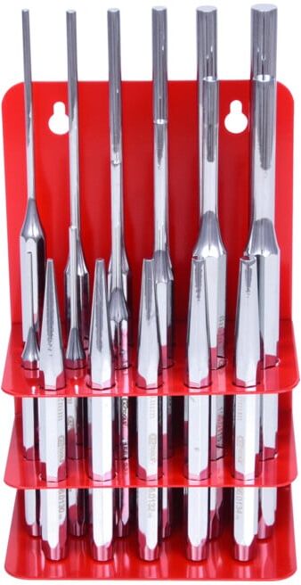 Jeu de chasses goupilles et chasses clous, 17 pcs. ; KS Tools (156.0180)