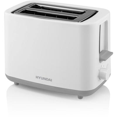 HYUNDAI Toaster "TO261", grau (weiß, grau), B:24cm H:17,2cm T:14,4cm, Toaster, 7 Leistungsstufen, STOP Taste, Krümelschublade