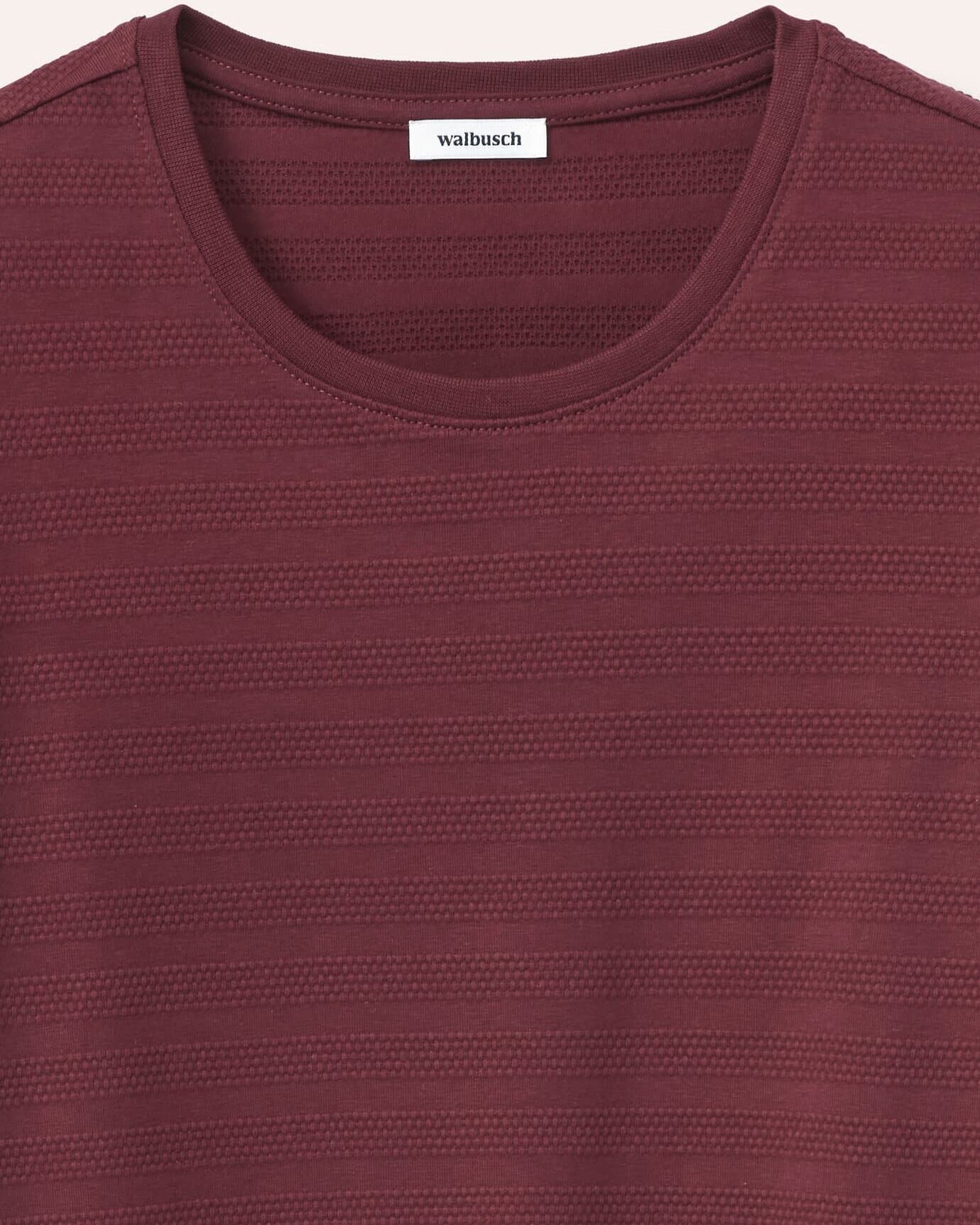 Walbusch Baumwollshirt Reliefstruktur, noch offen: Größenlauf, Farbe Rot, 40, gut kombinierbar angenehme Baumwollmischung Damen