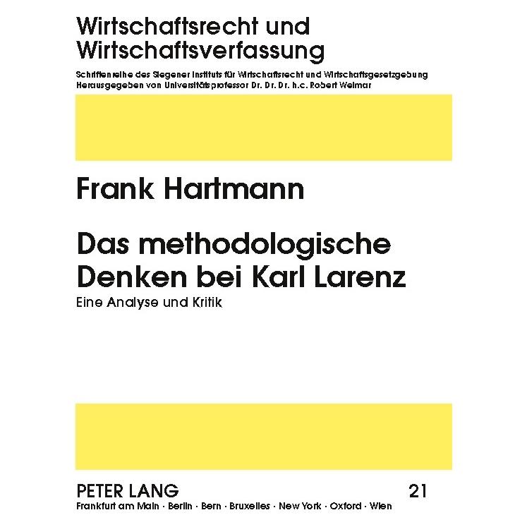 Peter Lang Hartmann:Das methodologische Denken bei (Deutsch, Softcover, Frank Hartmann) (64888274)