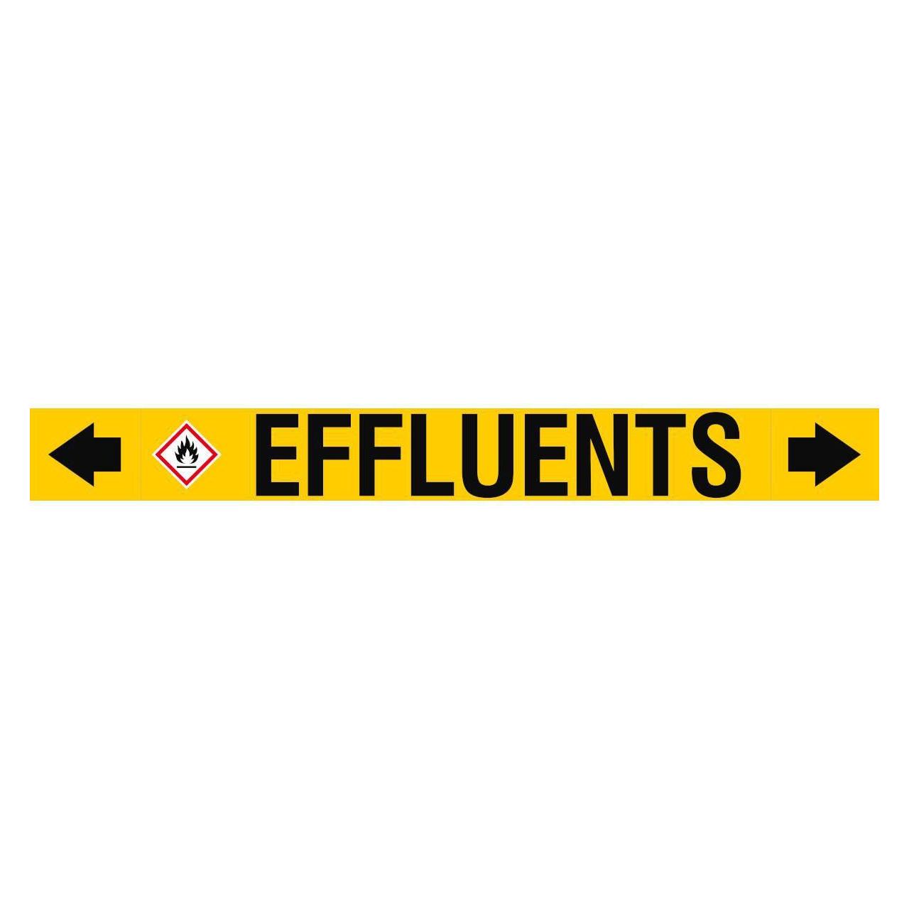 Brady ASME - Rohrmarkierer - Effluents (ASMEPM-100X920MM-EFFLUENTS)