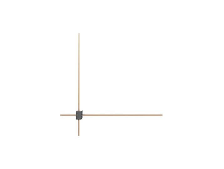 Angle LED Wandlampe Pars Gold, Schwarz Maytoni
