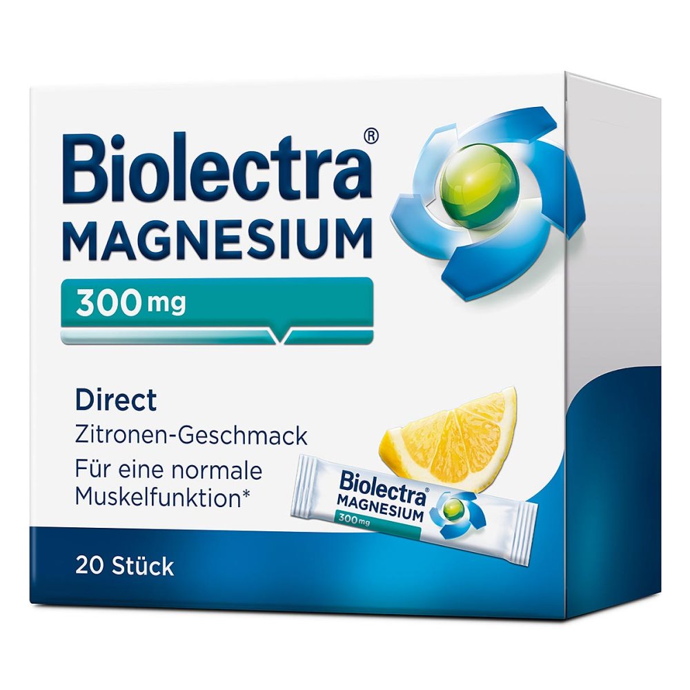 HERMES Arzneimittel GmbH Biolectra Magnesium 300 mg Direct Zitrone 04115295