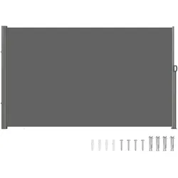 VEVOR Terrassen Windschutz 180 x 300 cm grau Rollo Seitenmarkise ausziehbar für den privaten oder gewerblichen Gebrauch