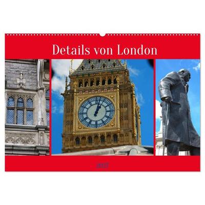 Details von London (Wandkalender 2027 DIN A2 quer), CALVENDO Monatskalender