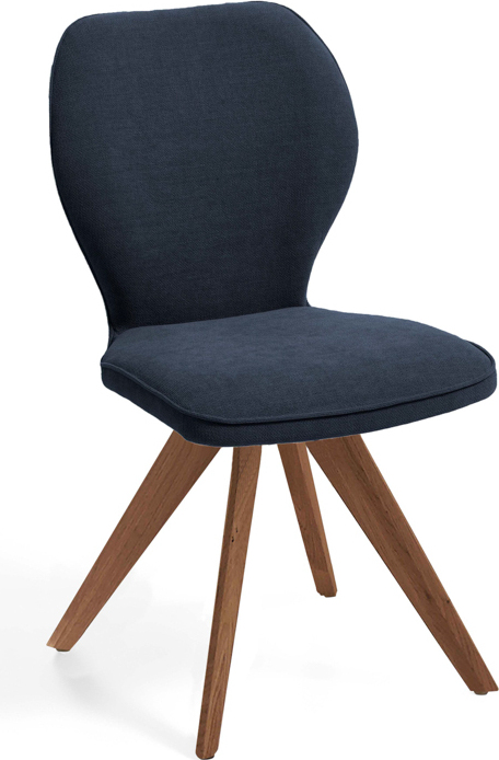 Niehoff Sitzmöbel Colorado Trend-Line Design-Stuhl Wild-Nussbaum/Webstoff - 180° drehbar