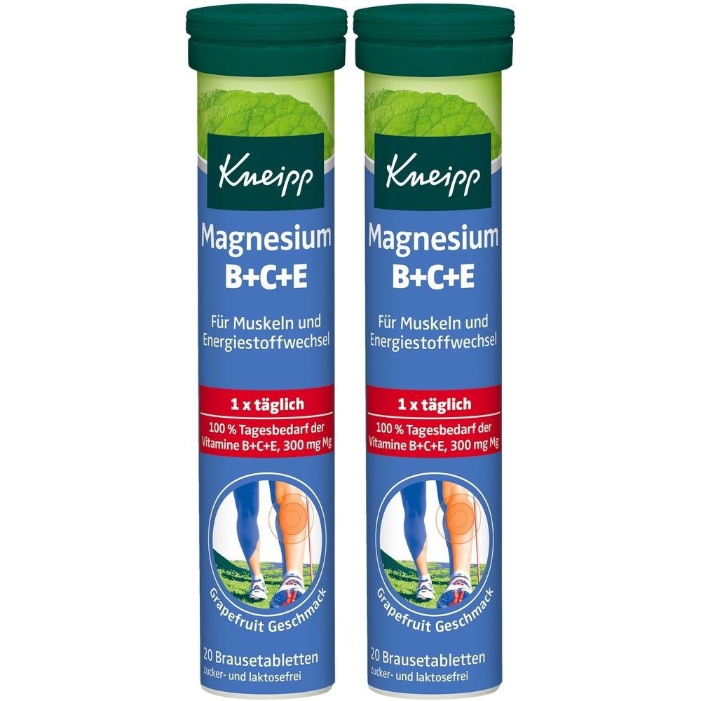 Kneipp Magnesium+Vitamine Brausetabletten 2x 2x20 St