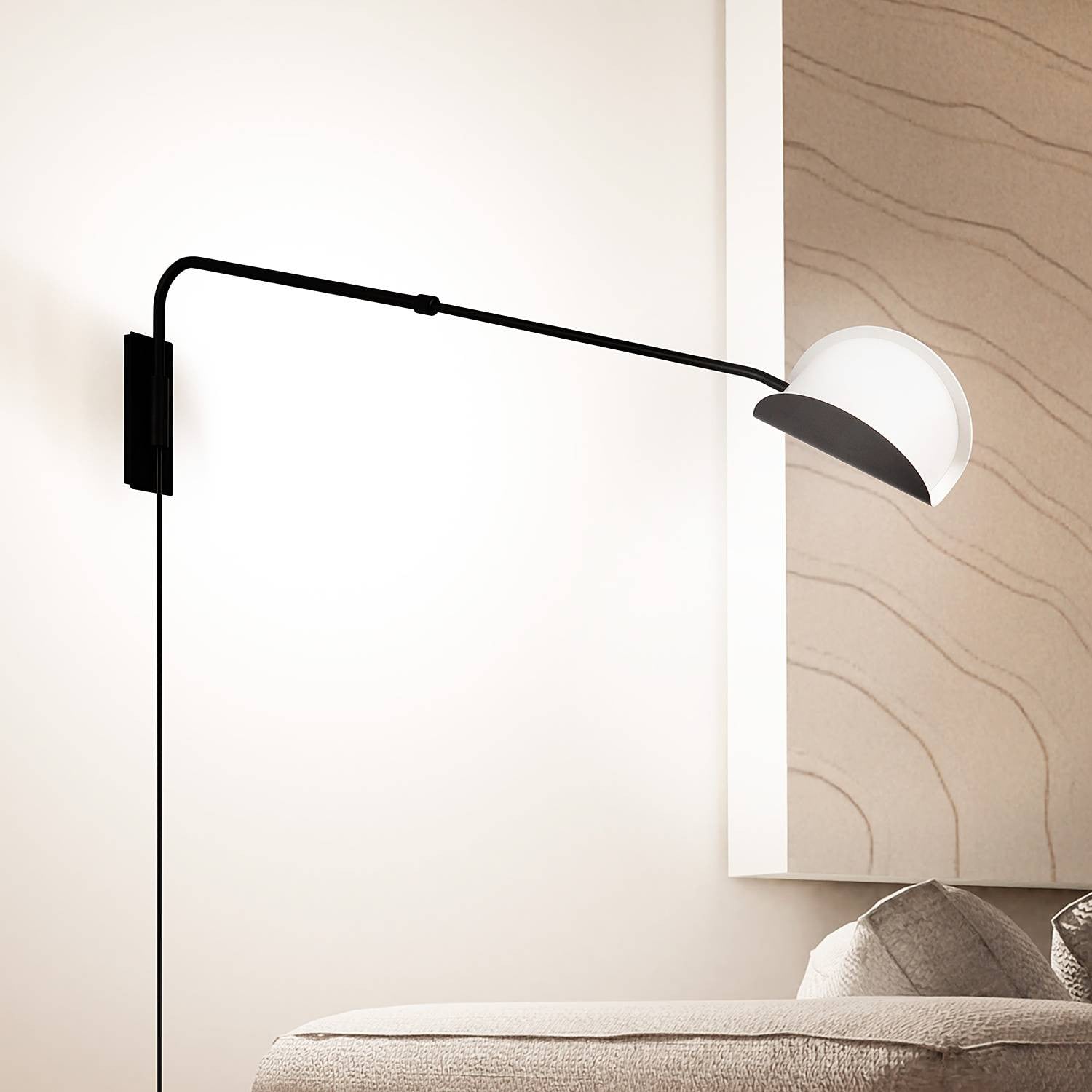 Maytoni Mollis wandlamp zwart met G9 fitting