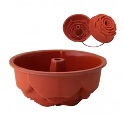 Silikomart Antihaft-Silikonform für Rosen, Ø 22 cm, H 10 cm