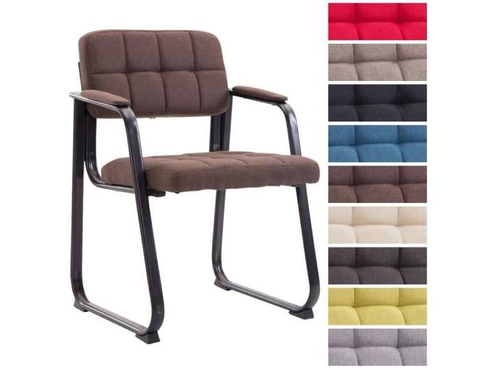 Chaise de Visiteur - CLP - Canada B - Tissu - Métal - Marron