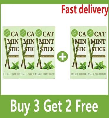 Inspired Living Natural Silvervine Cat Sticks For Dental Chewing And Play 5pcs