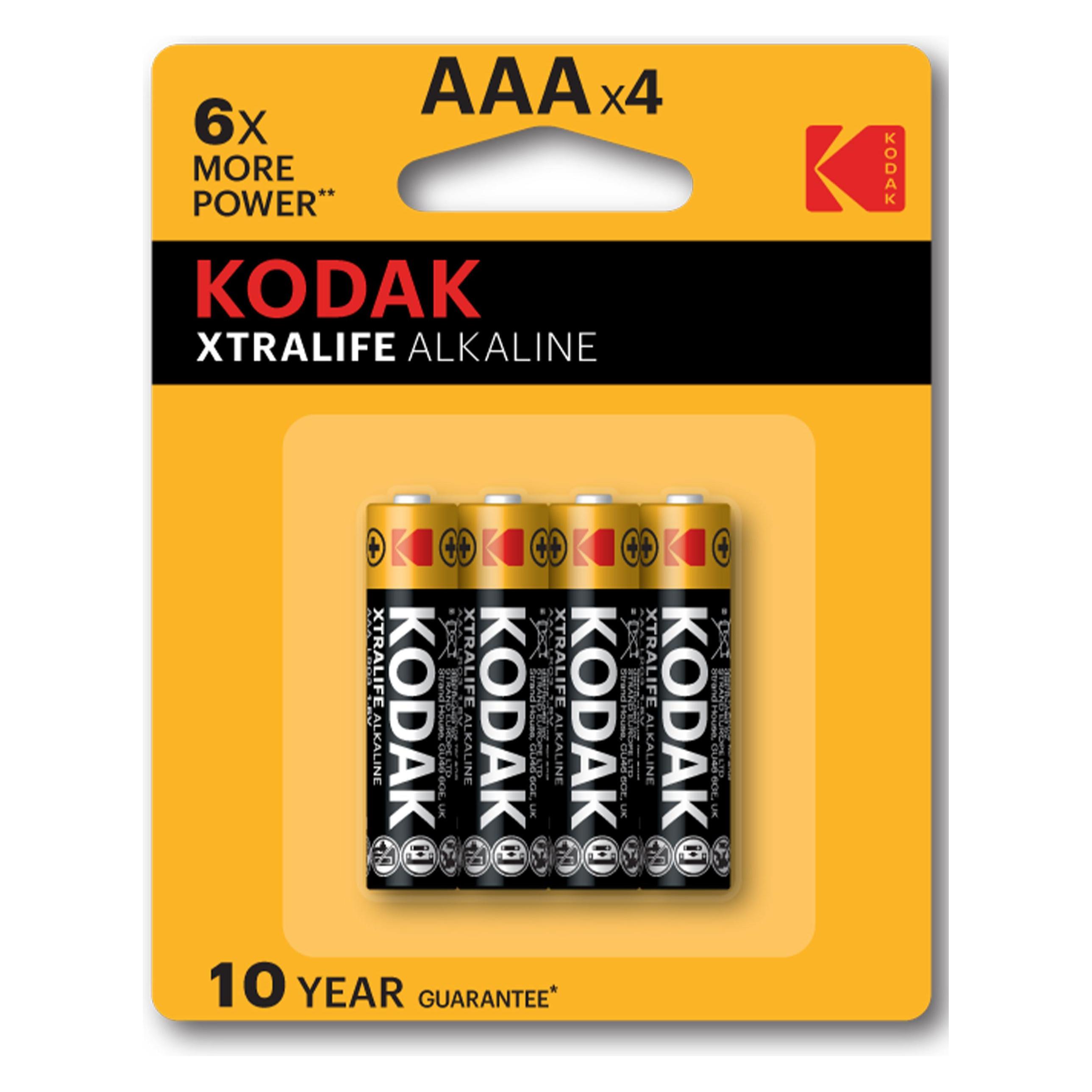 Kodak XTRALIFE Alk AAA 10x4 (4 Stk., AAA) (50887930951993)
