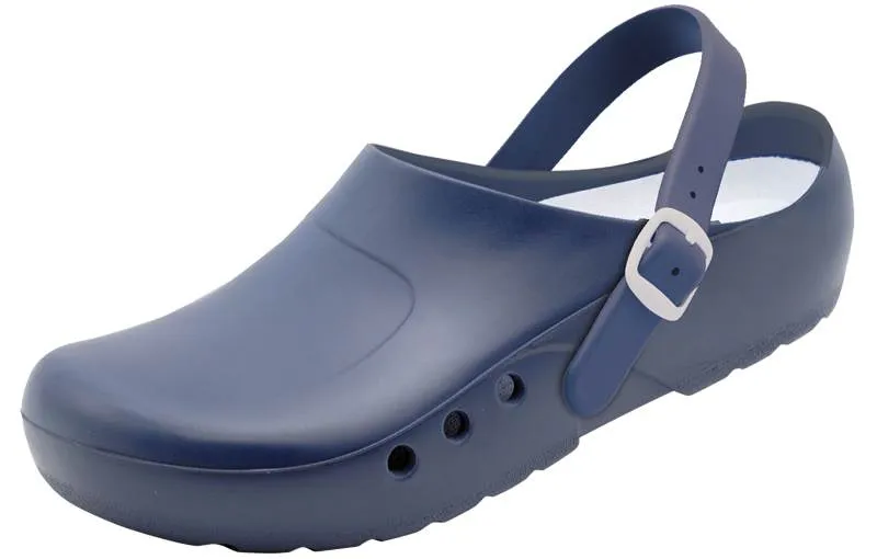 SCHÜRR Schuhvertrieb GmbH Schürr OP-Schuhe, ORTHOCLOGS, blau, für orthopädische Einlagen, mit Einlage und Fersenriemen, für Damen und Herren Gr. 37 32972-00-55-37