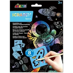 Avenir AVE Scratch Set mit Schablone: Space
