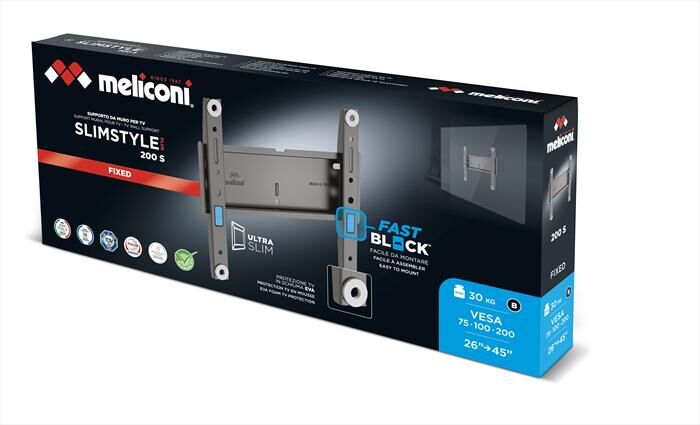 Meliconi Supporto Tv Slimstyle Plus 200s-nero