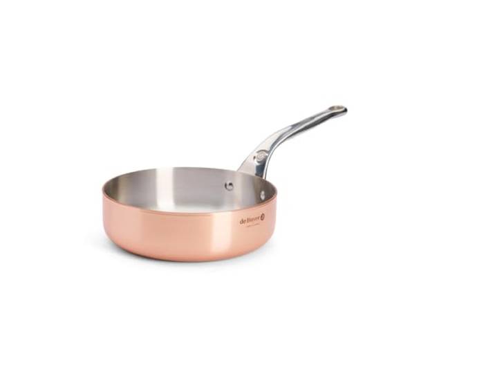 de Buyer - Gerade Sauteuse aus Kupfer PRIMA MATERA - 24 cm - 6230.24, Kupferbraun