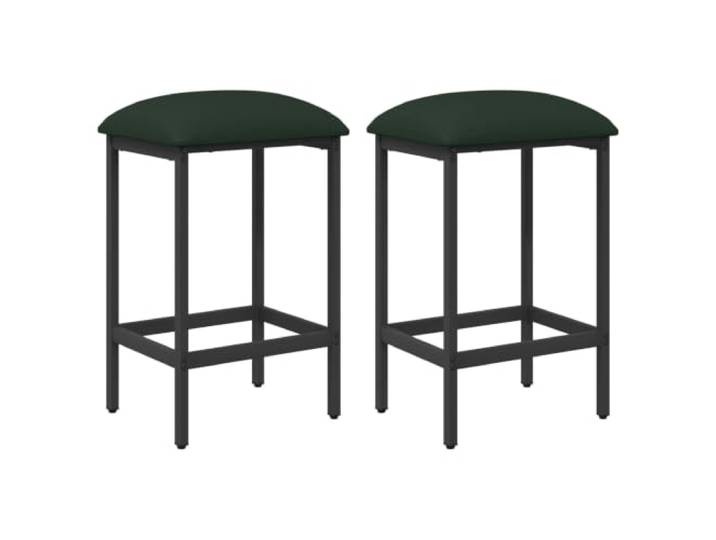 Kaorsrow Barhocker 2er Set Dunkelgrün 40x32x64 cm Küchenhocker Ergonomische Fußstützen und anpassbare Füße schaffen stabilen Sitzkomfort an der Küchentheke und im Esszimmerbereich.
