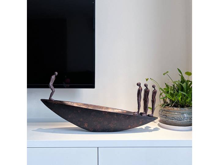 Ornement artistique moderne de style Wabi-sabi chinois, design abstrait de luxe léger, artisanat créatif pour la maison, le bureau et la bibliothèque