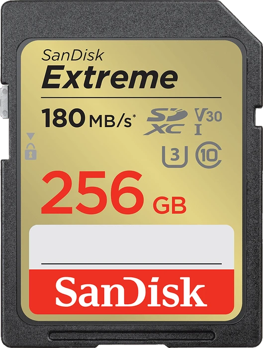 SANDISK SDXC 256GB Extreme + Rescue PRO Deluxe