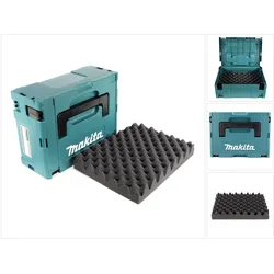 Makita, Zubehör Werkzeugaufbewahrung, MAKPAC 2 Systemkoffer - mit Universaleinlage für 18 V Akku Geräte Schrauber Sägen Schl