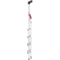 Hailo, Leiter + Gerüst, L80 ComfortLine, Alu-Sicherheits-Stehleiter, 5 Stufen (Stehleiter, 150 cm)