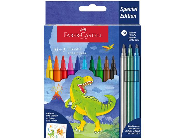 Faber Castell Filzstifte Dino 13 Stück