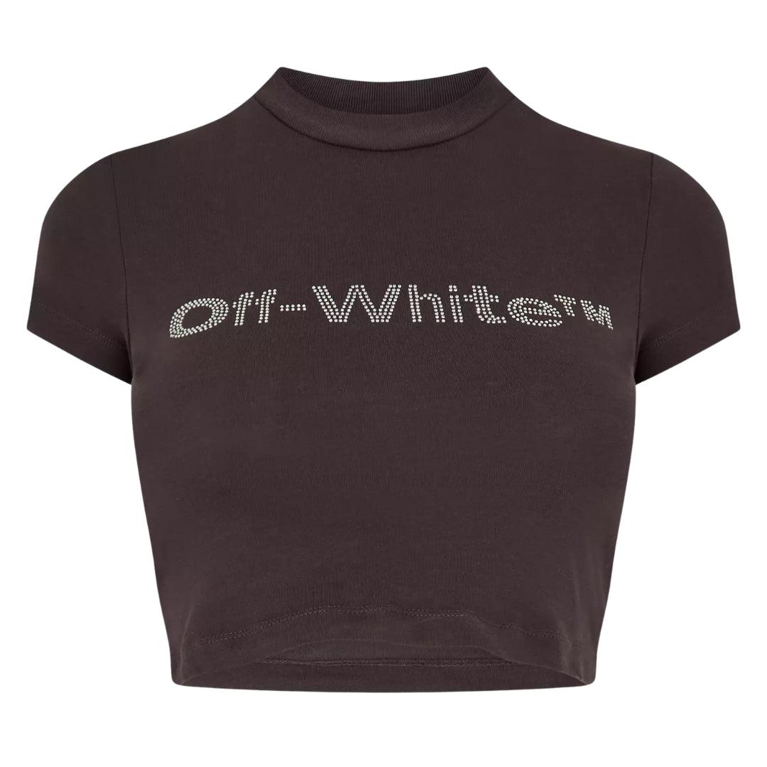 Off-white Bling Bounce 90s Fit Tee Dunkelgrau