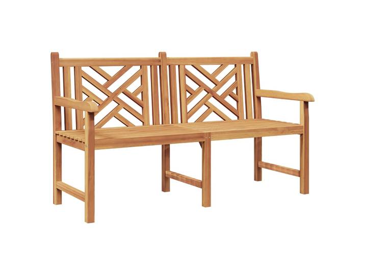 vidaXL Gartenbank 150 x 60 x 90 cm Massivholz Teak