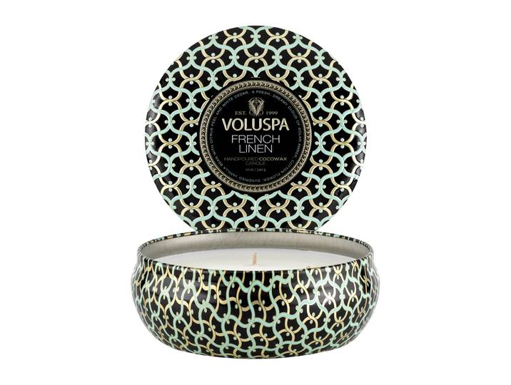 Voluspa Bougie parfumée Maison Noir 3-wick Tin 40 heures French Linen